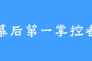 幕后第一掌控者
