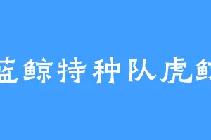 蓝鲸特种队虎鲸