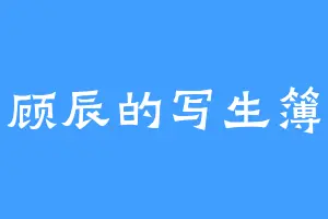 顾辰的写生簿