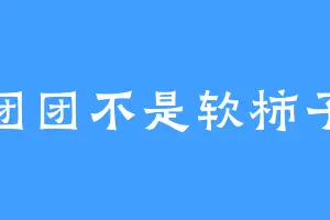 团团不是软柿子