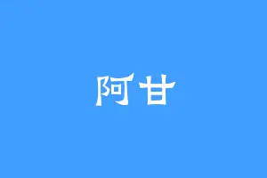 阿甘