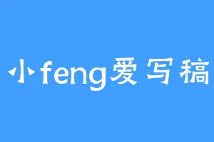 小feng爱写稿
