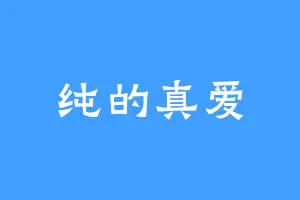 纯的真爱