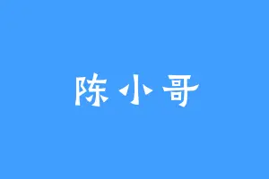 陈小哥