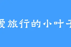 爱旅行的小叶子