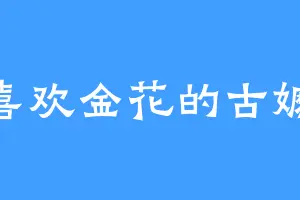 喜欢金花的古嬷