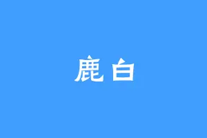 鹿白