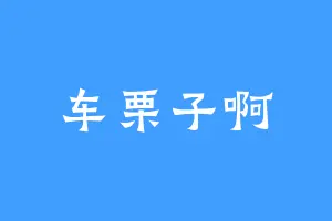 车栗子啊