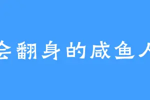 会翻身的咸鱼人
