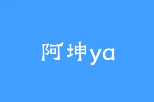 阿坤ya