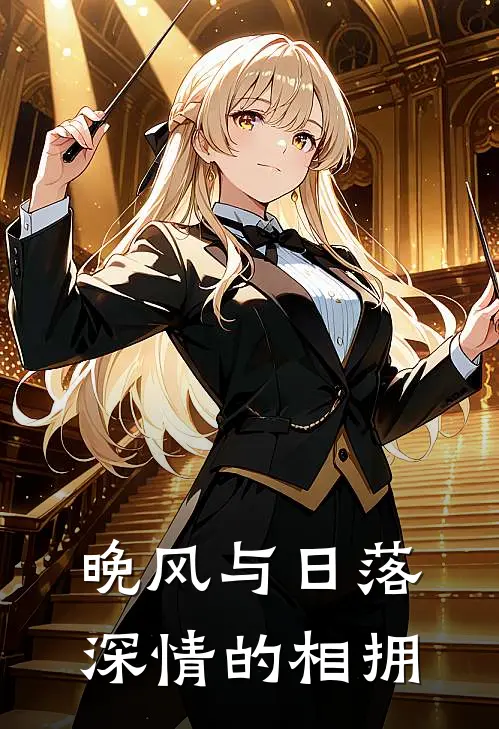 晚风与日落深情的相拥