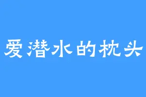 爱潜水的枕头