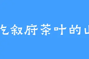 爱吃叙府茶叶的山田