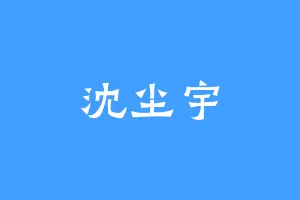 沈尘宇