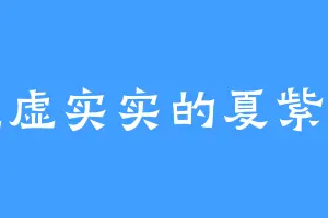 虚虚实实的夏紫瞳