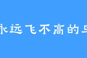 永远飞不高的鸟